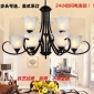 厂家批发铁艺吊灯玻璃灯罩客厅灯餐厅卧室大厅创意吊灯具装修灯饰