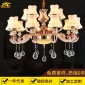 厂家玻璃灯具灯饰欧式蜡烛客厅水晶吊灯灯罩书房发廊酒店黔粤